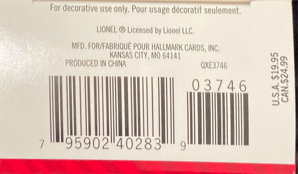Pennsylvania Torpedo Locomotive - Lionel Train Series (Trains) ornament collectible [Barcode 795902402839] - Main Image 4