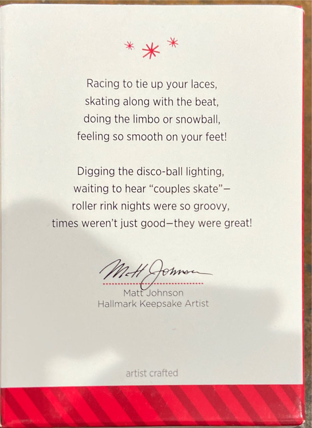 Roller Rink Nights  ornament collectible [Barcode 795902402860] - Main Image 2