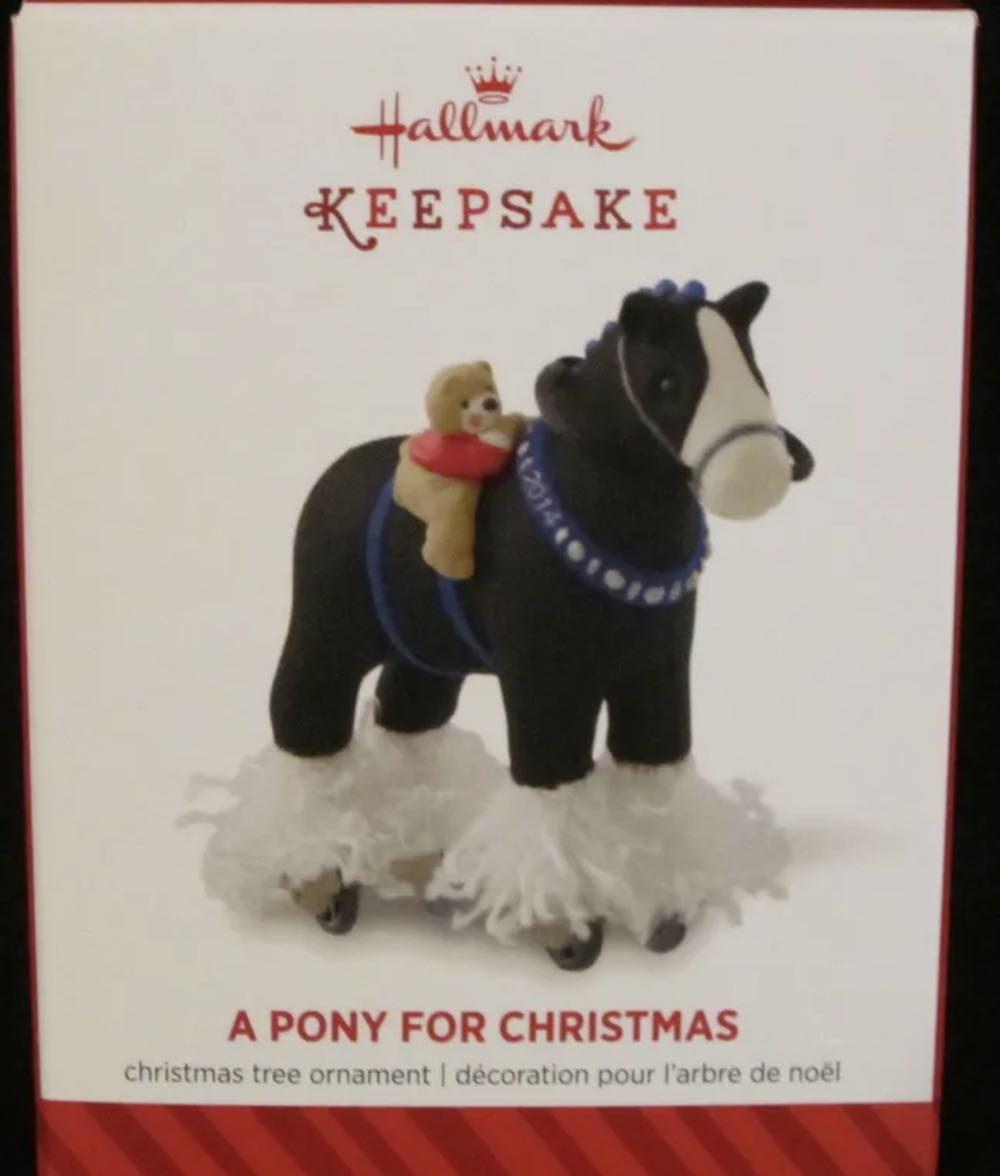A Pony For Christmas #16 Repaint (2014) - A Pony For Christmas Special Edition (Hallmark Keepsake) ornament collectible [Barcode 795902402891] - Main Image 4
