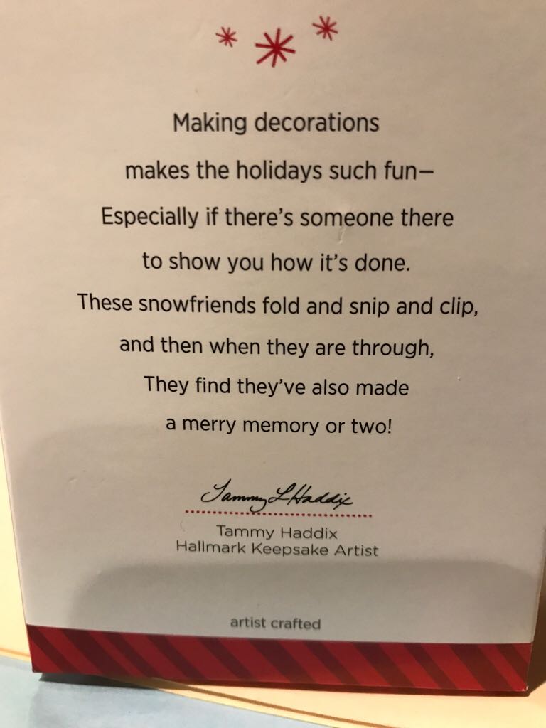 Snip ‘N’ Clip Fun - Making Memories (Snowmen) ornament collectible [Barcode 795902403041] - Main Image 2