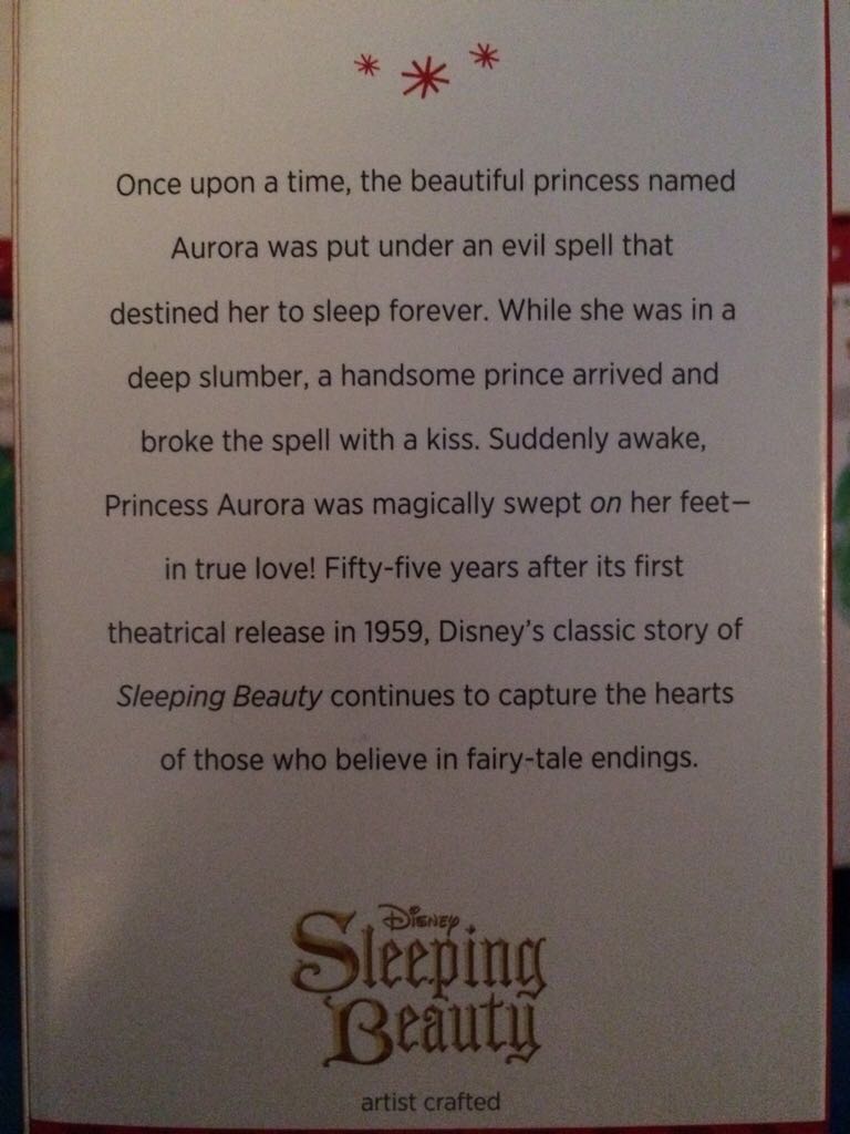 Sleeping Beauty - True Love’s Kiss - Disney Sleeping Beauty (Movie) ornament collectible [Barcode 795902405991] - Main Image 2