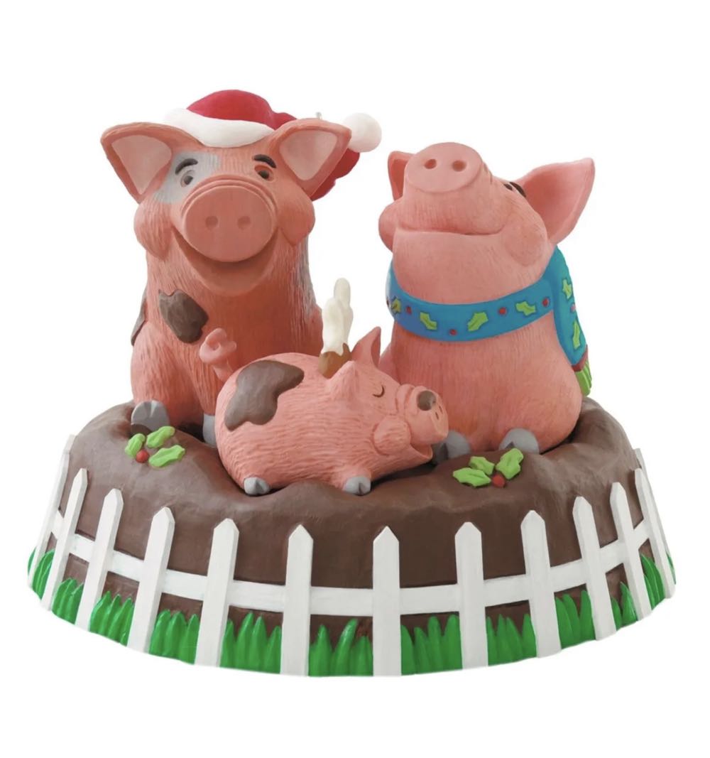 Yule Hogs - Hallmark KOC Magic (Singing Trio) ornament collectible [Barcode 795902406042] - Main Image 3