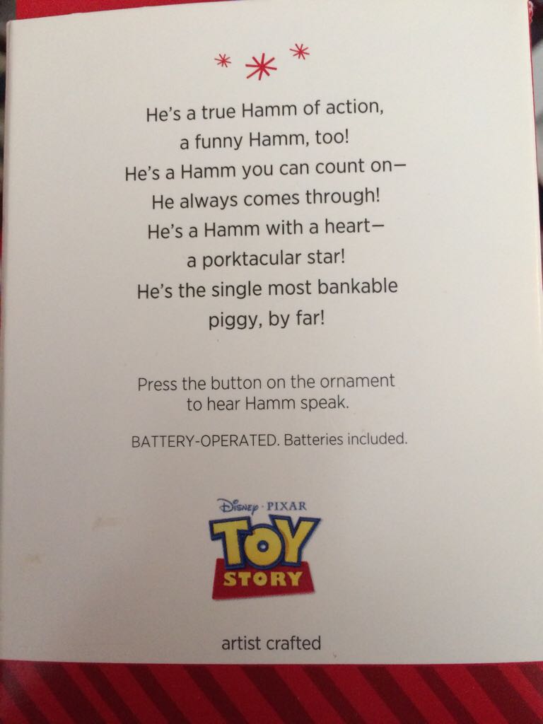 Bank on Hamm - Disney Pixar Toy Story (Movie) ornament collectible [Barcode 795902408176] - Main Image 2