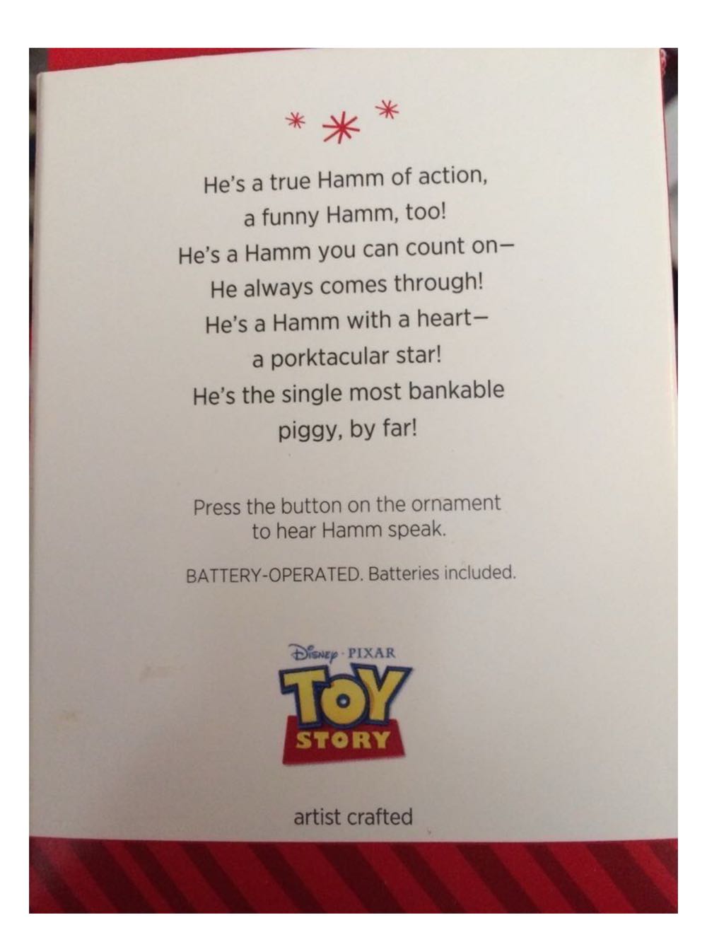 Bank on Hamm - Disney Pixar Toy Story (Movie) ornament collectible [Barcode 795902408176] - Main Image 3