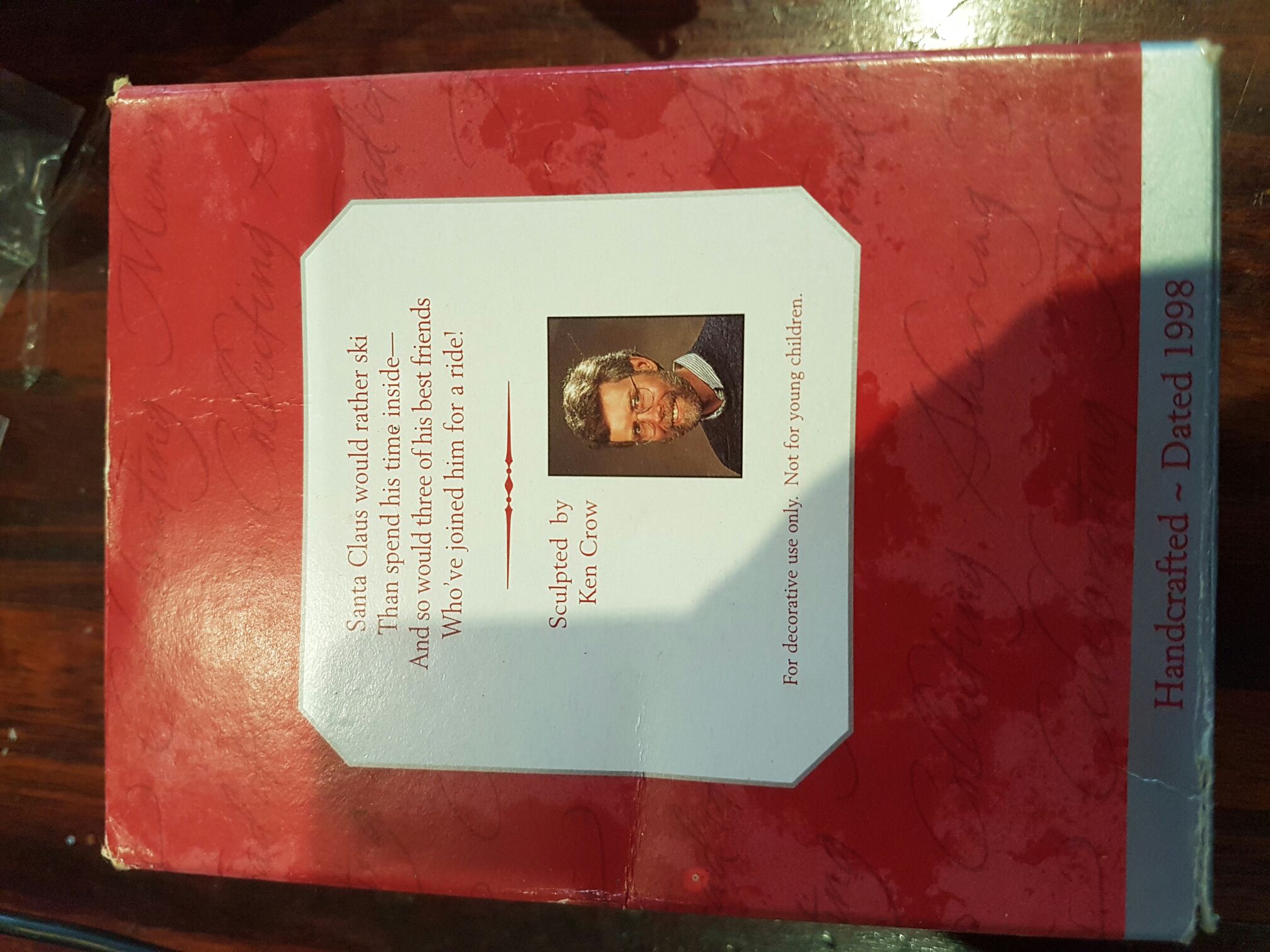 Downhill Dash - Santa (Santas) ornament collectible [Barcode 015012485486] - Main Image 2