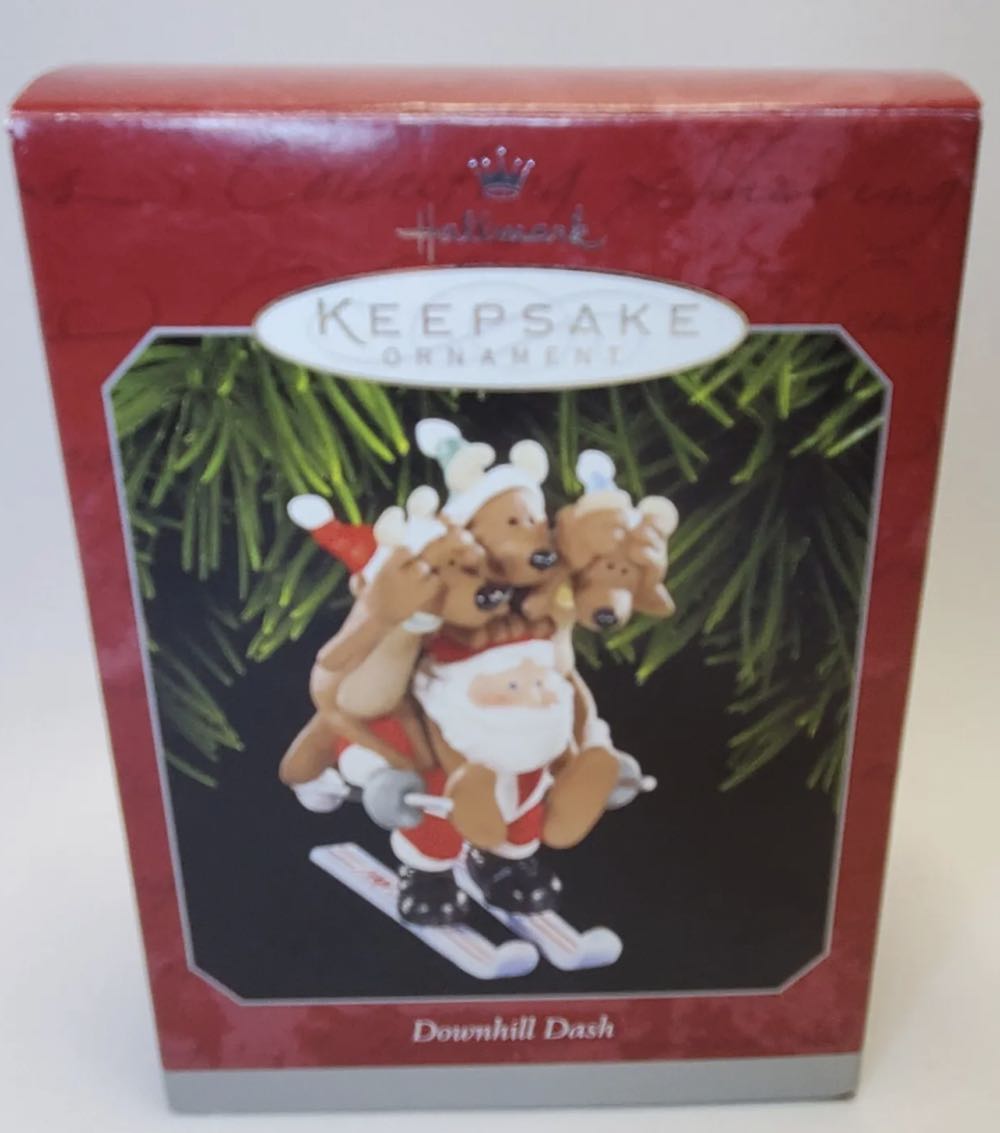Downhill Dash - Santa (Santas) ornament collectible [Barcode 015012485486] - Main Image 3
