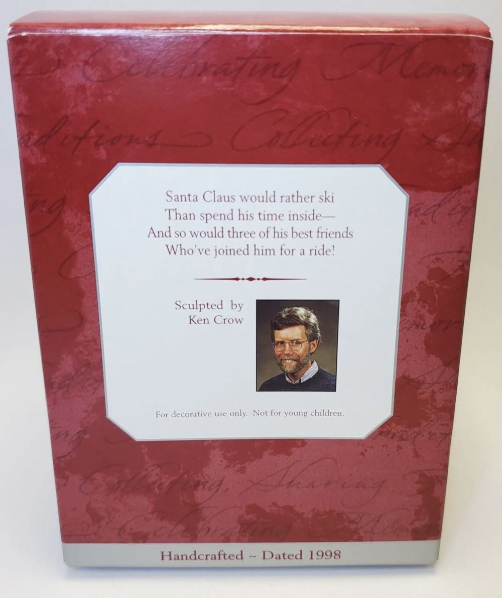 Downhill Dash - Santa (Santas) ornament collectible [Barcode 015012485486] - Main Image 4