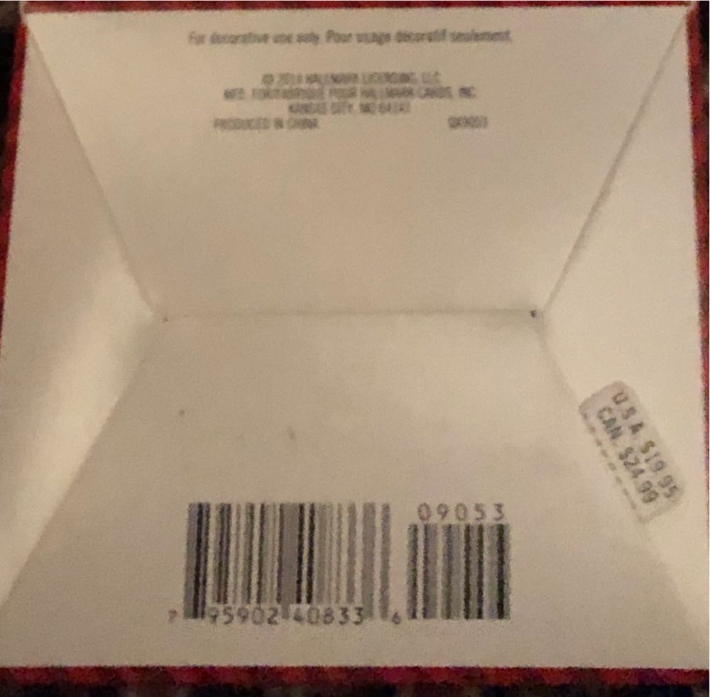 Father Christmas #11, Red & Plaid - Father Christmas (Santa) ornament collectible [Barcode 795902408336] - Main Image 3