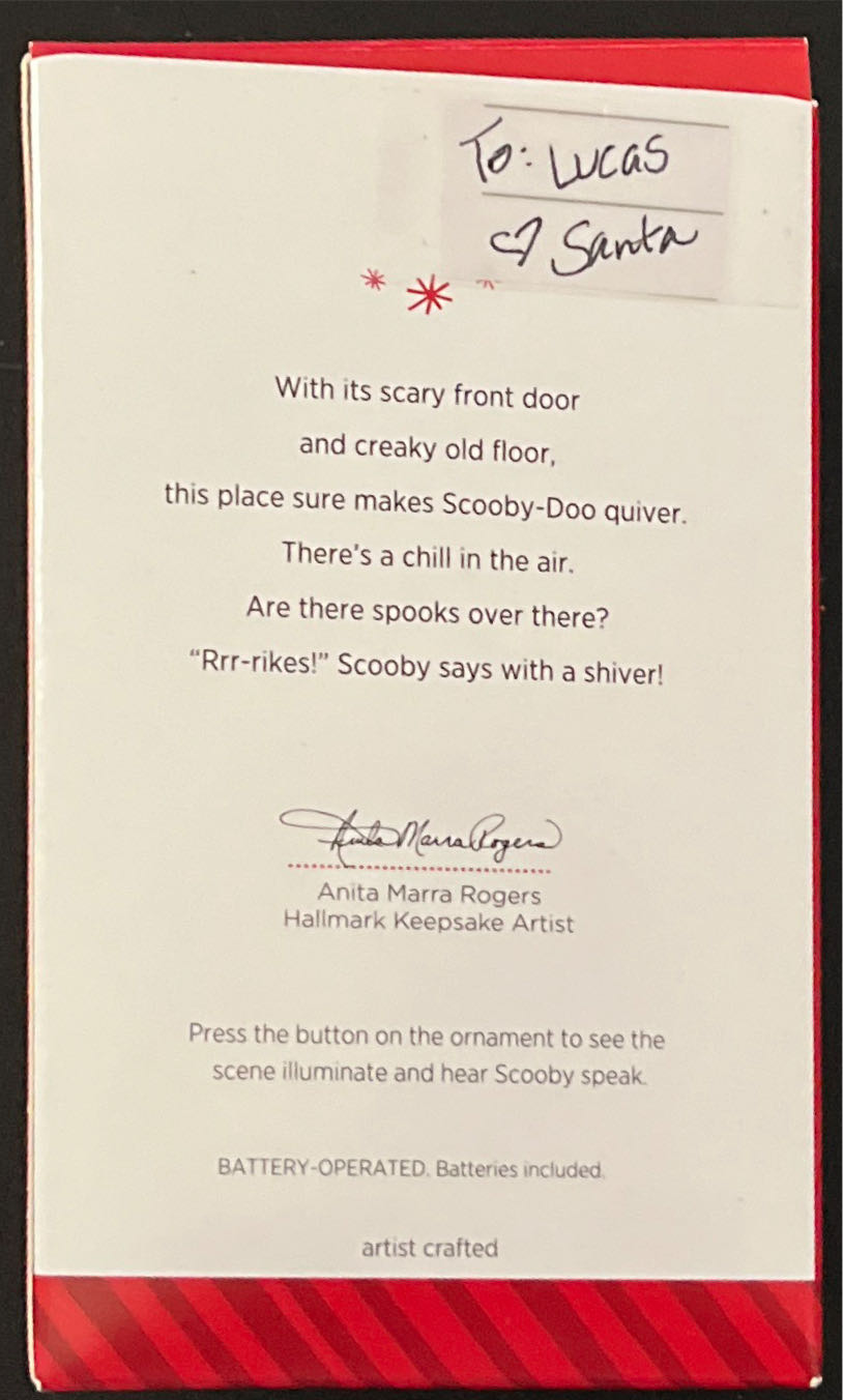 Scooby-Doo!: “SCOOBY GETS SPOOKED” - Scooby-Doo (Scooby-Doo) ornament collectible [Barcode 795902411039] - Main Image 4