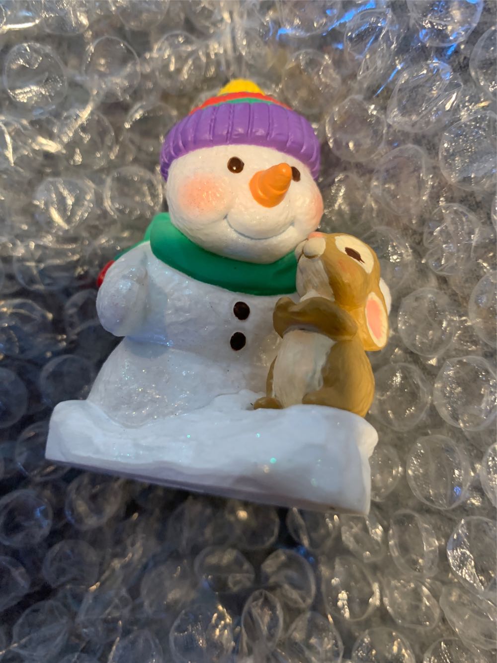 Snow Buddies #1 - Snow Buddies (Snowman, Bunny) ornament collectible [Barcode 015012487152] - Main Image 3