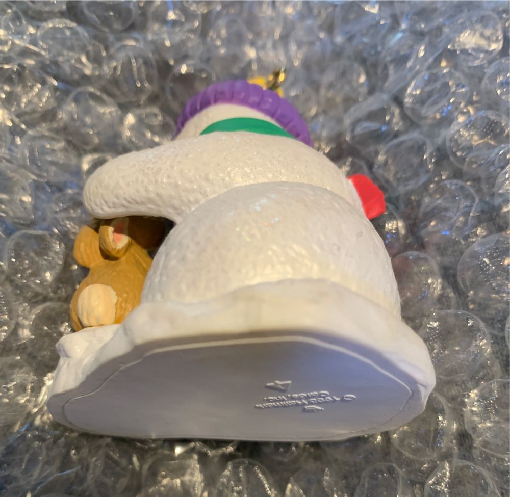 Snow Buddies #1 - Snow Buddies (Snowman, Bunny) ornament collectible [Barcode 015012487152] - Main Image 4