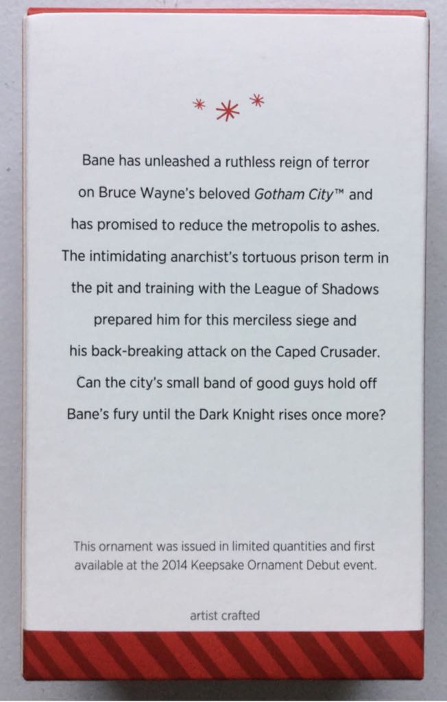 Batman - Bane - The Dark Knight Rises (Movie) ornament collectible [Barcode 795902412678] - Main Image 2