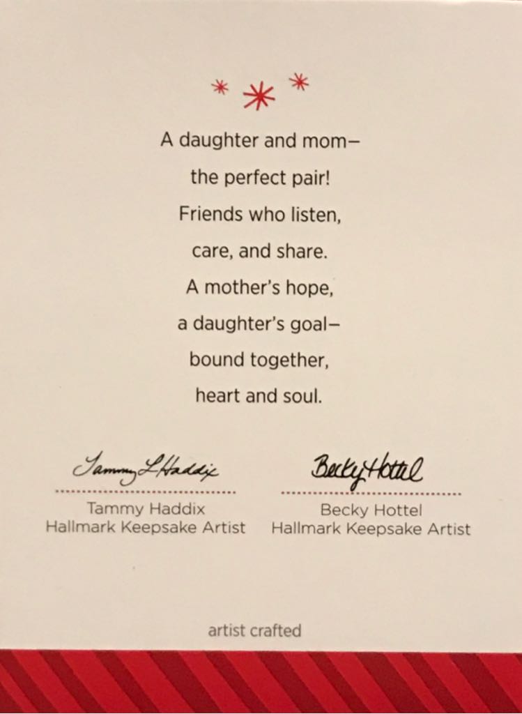 Like Mom, Like Daughter - Family (Mother and Daughter) ornament collectible [Barcode 795902413736] - Main Image 2