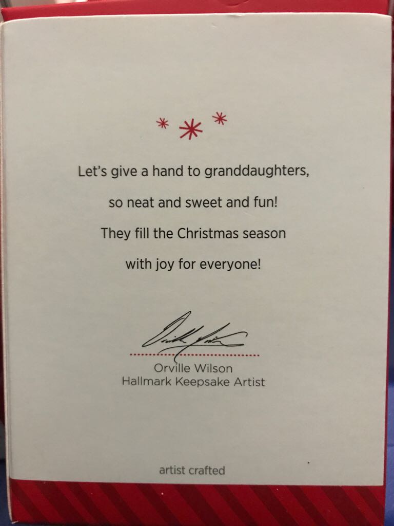 Granddaughter   ornament collectible [Barcode 795902414467] - Main Image 2