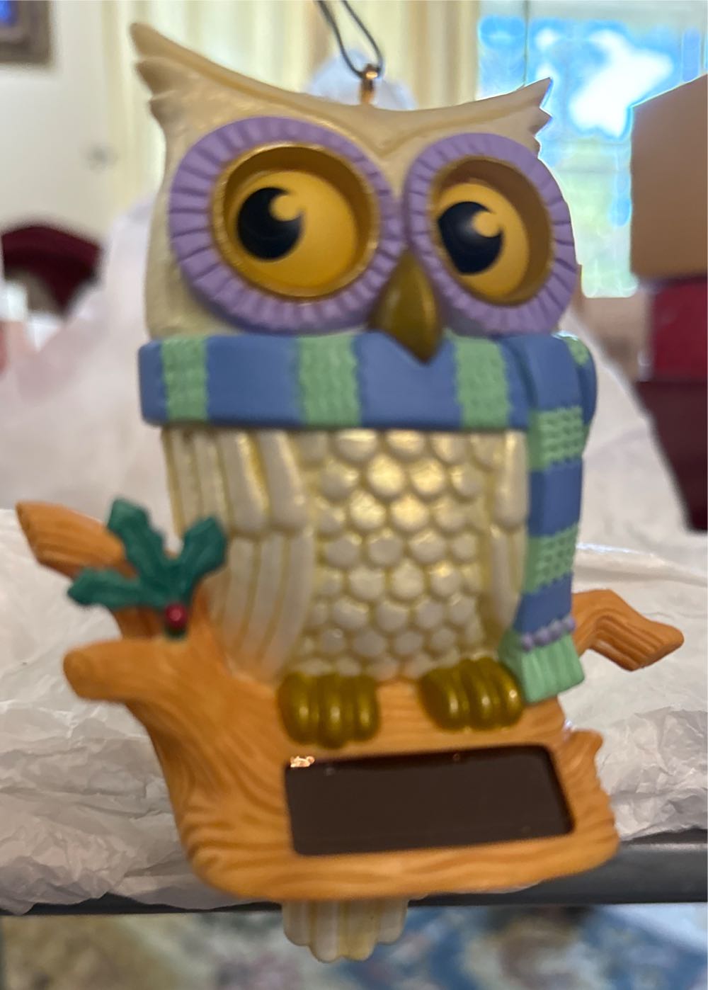 Whoooo’s Watching  - Solar Powered (Birds) ornament collectible [Barcode 795902417734] - Main Image 4