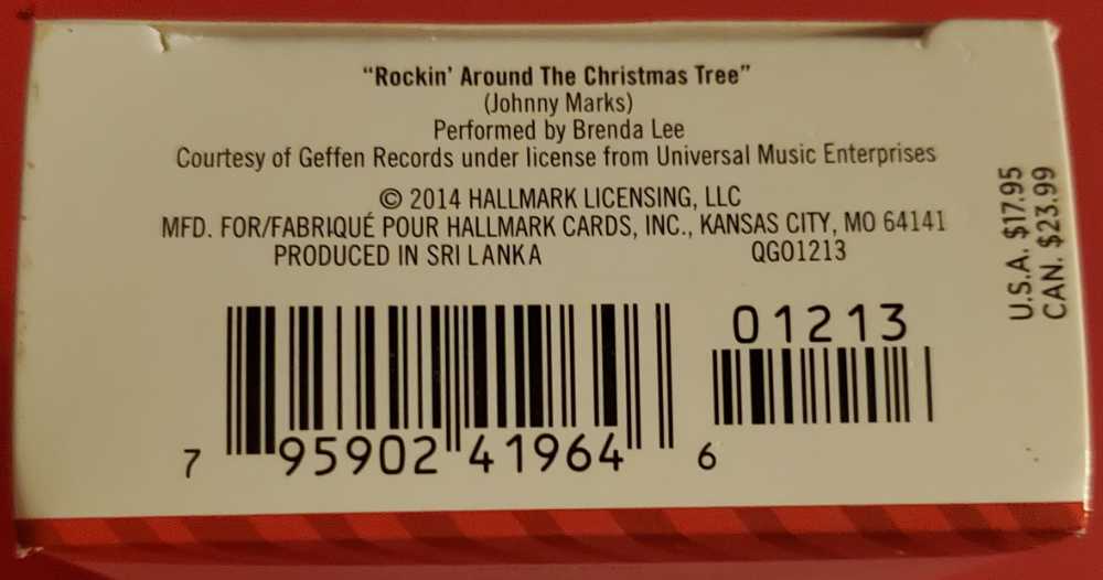 Guitar - Rockin’ Around The Christmas Tree - Guitars (Magic - Sound) ornament collectible [Barcode 795902419646] - Main Image 4