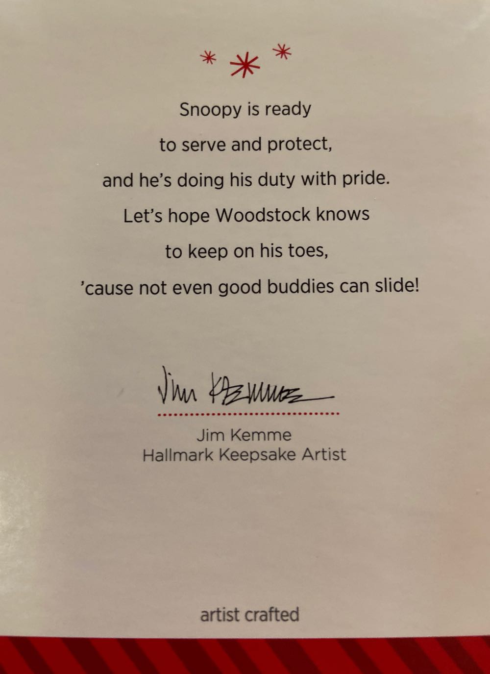 SOS#17 Officer Snoopy - Spotlight On Snoopy (Snoopy) ornament collectible [Barcode 795902420437] - Main Image 3