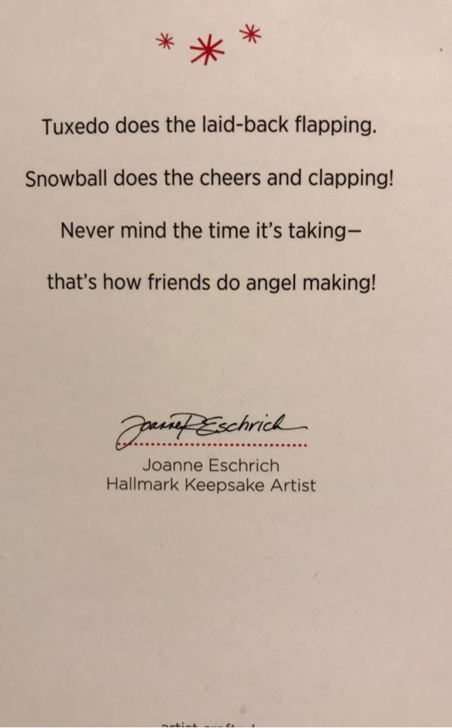 Snowball & Tuxedo #14 (2014) Snow Angel Team - Snowball & Tuxedo (Polar Bear & Penguin) ornament collectible [Barcode 795902422103] - Main Image 2