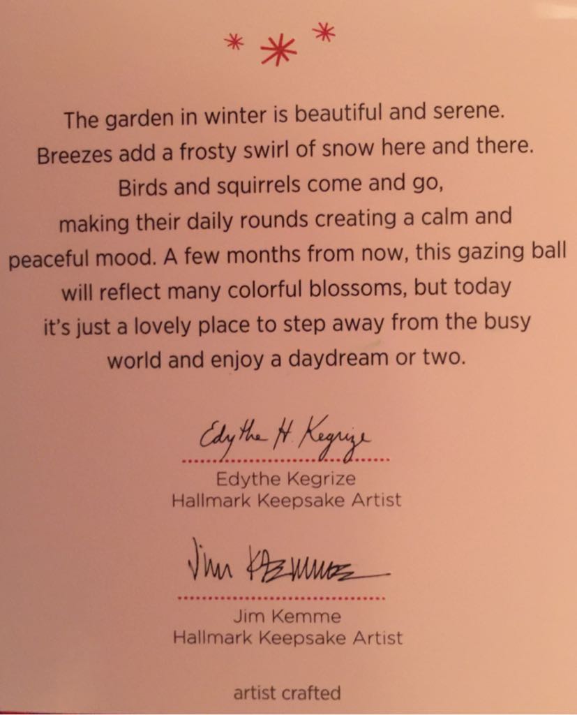 Clue Inspired: “DECEMBER’S GARDEN” - n/a (Hanging Ornament) ornament collectible [Barcode 795902422158] - Main Image 2