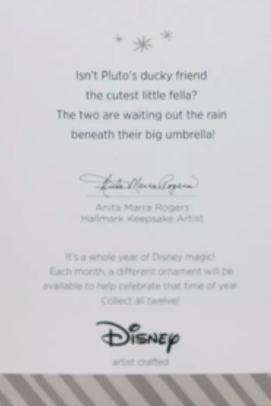 Shower Season - Disney - Mickey And Friends (A Year Of Disney Magic) ornament collectible [Barcode 795902422912] - Main Image 2