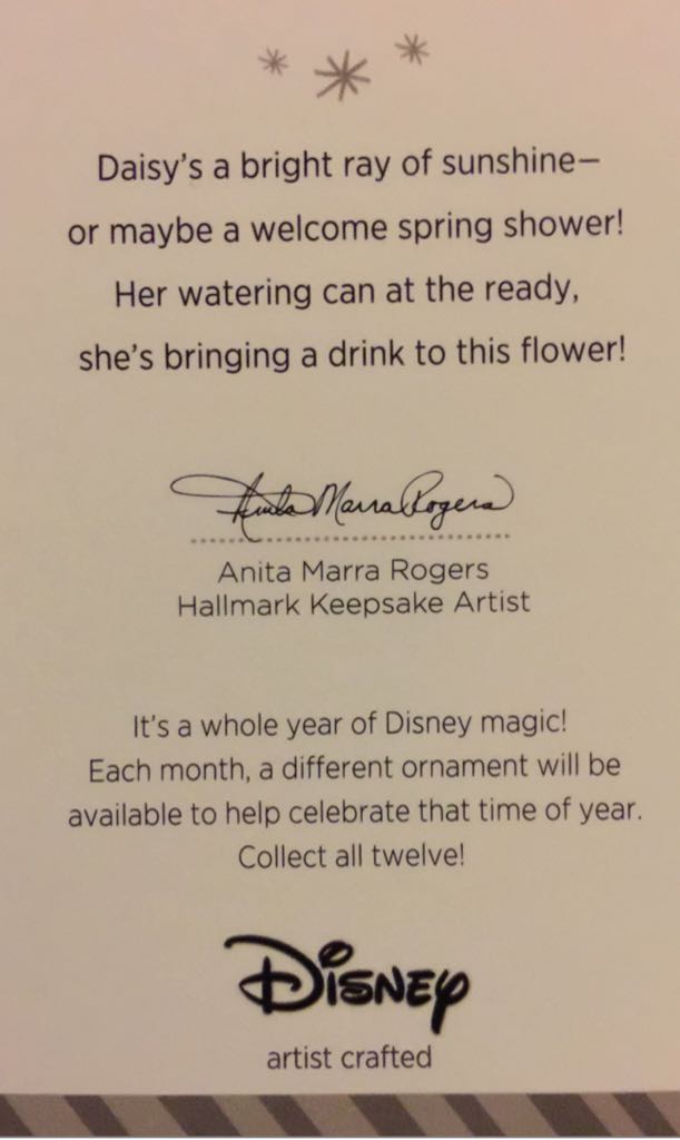 Daisy Duck Hallmark Keepsake Ornament “A Drink From Daisy” - Mickey & Friends (A Year Of Disney Magic) ornament collectible [Barcode 795902422929] - Main Image 2
