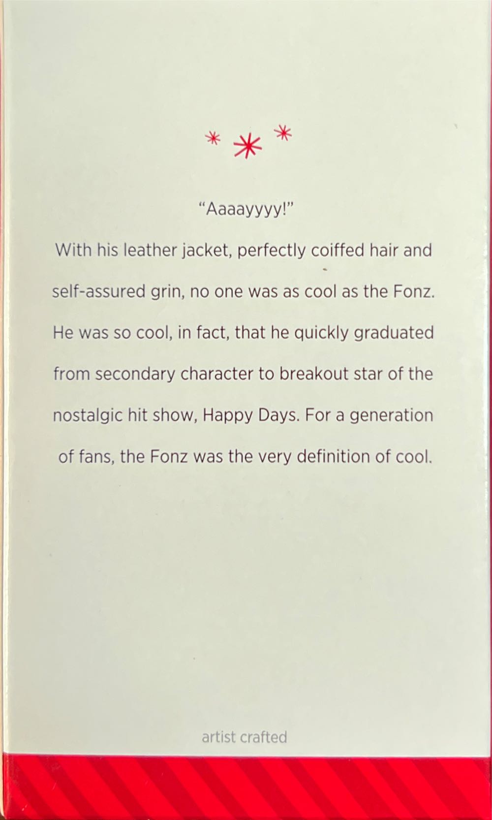 Arthur “The Fonz” Fonzarelli - Happy Days (Movies & TV) ornament collectible [Barcode 795902424329] - Main Image 2