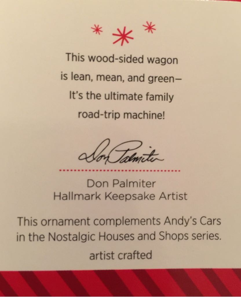 Stylin Station Wagon - Miniature (Cars) ornament collectible [Barcode 795902424411] - Main Image 2