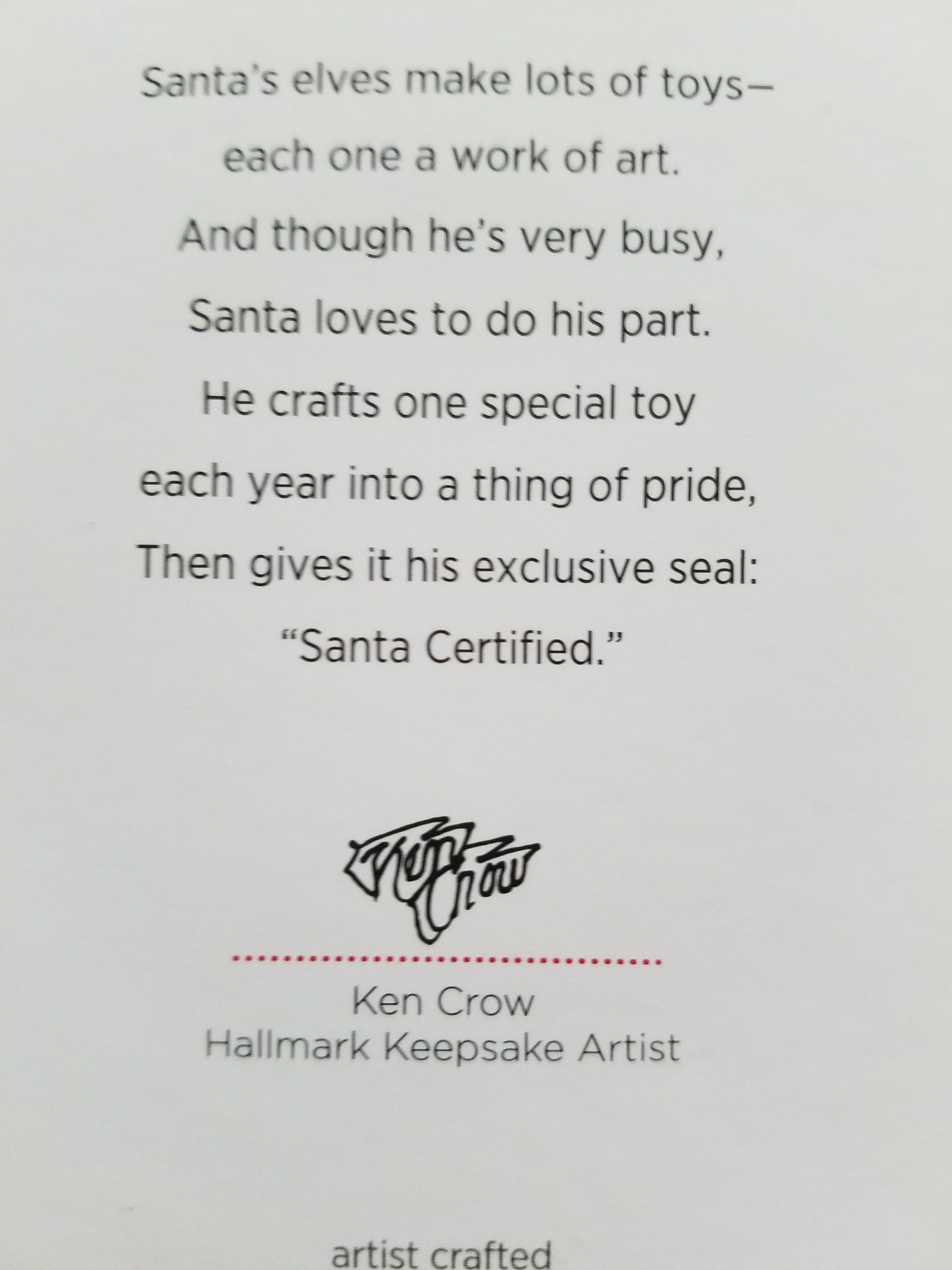 Santa Certified #2 - Santa Certified (Santa Certified Toys) ornament collectible [Barcode 795902425975] - Main Image 2