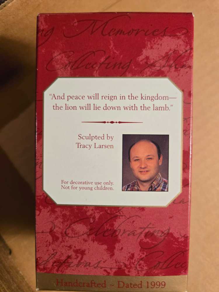 Nativity A Time Of Peace - Handcrafted & Dated (Religious) ornament collectible [Barcode 015012493115] - Main Image 2