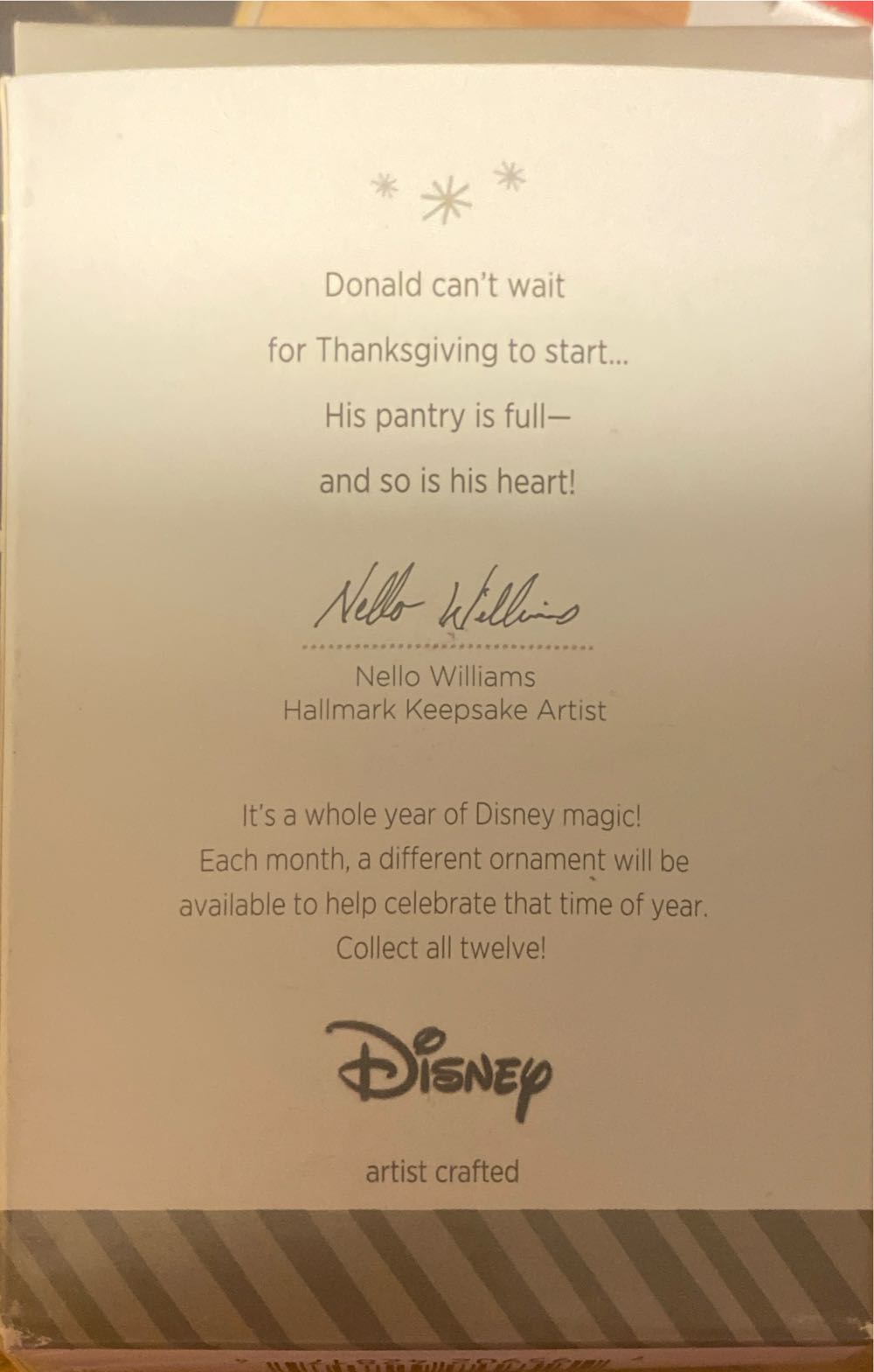Year Of Disney Magic Thankful Donald #4 - Disney - Mickey And Friends (A Year Of Disney Magic) ornament collectible [Barcode 795902428174] - Main Image 3