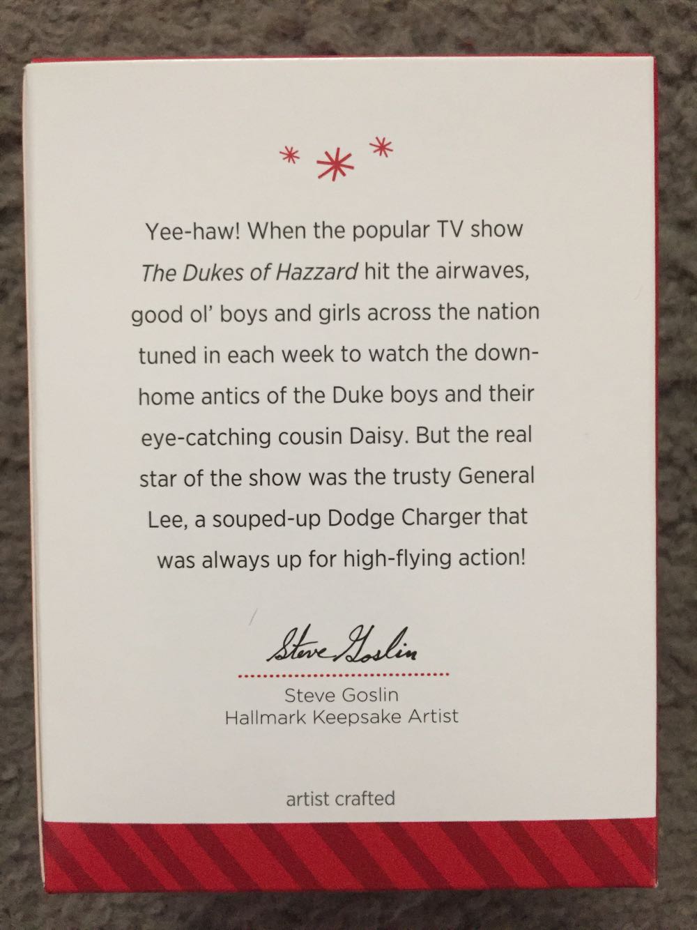 Jumpin’ General Lee - The Dukes of Hazzard (Movies & TV) ornament collectible [Barcode 795902429355] - Main Image 2