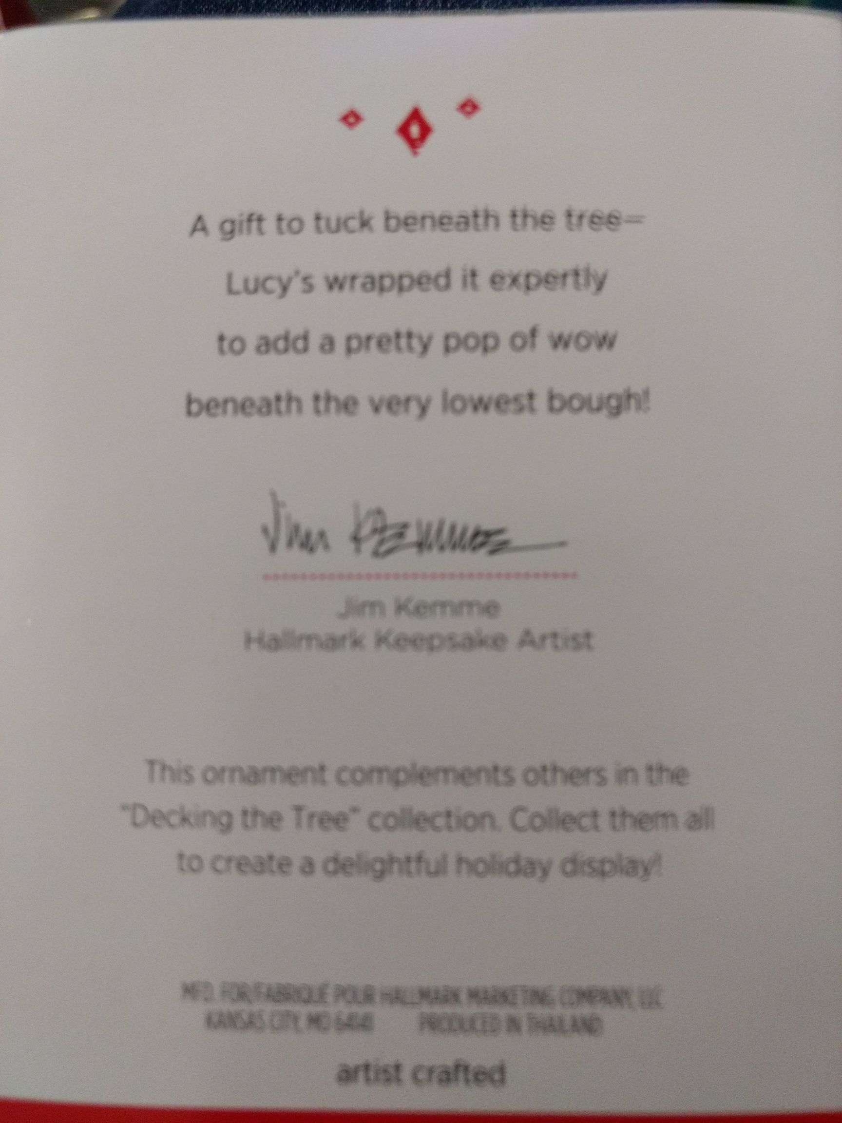 DTT Lucy - Minis (Peanuts) ornament collectible [Barcode 795902429386] - Main Image 2