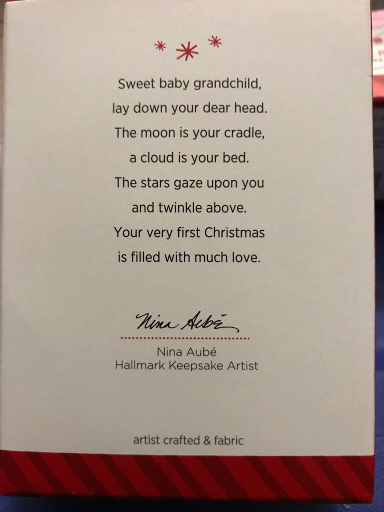 Grandbaby’s First Christmas   ornament collectible [Barcode 795902430535] - Main Image 2