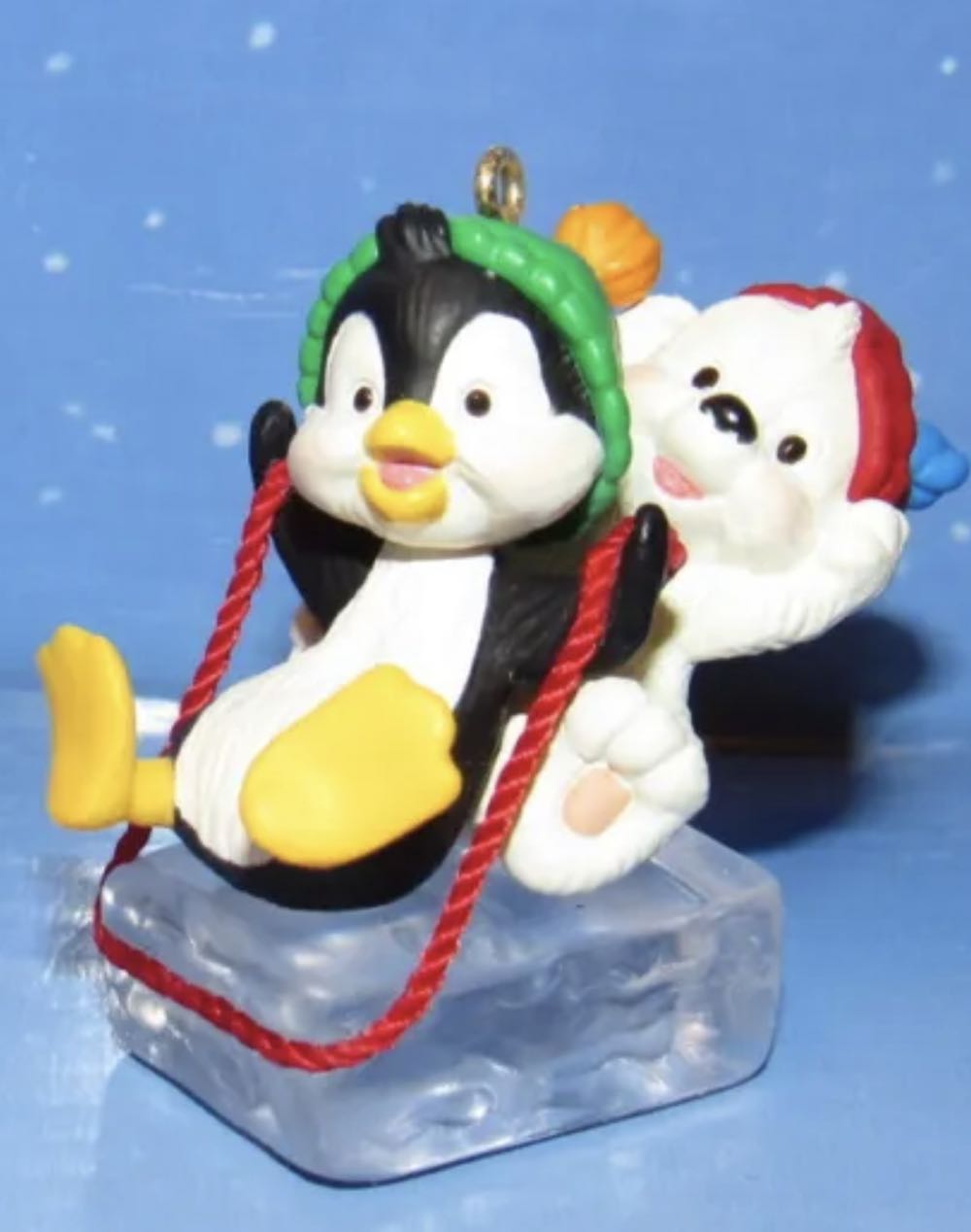 Sleddin’ Buddies - Penguin & Polar Bear (Polar Bear, Penguin) ornament collectible [Barcode 015012493191] - Main Image 2