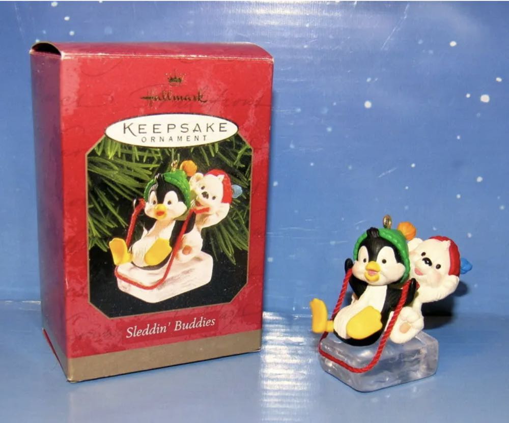 Sleddin’ Buddies - Penguin & Polar Bear (Polar Bear, Penguin) ornament collectible [Barcode 015012493191] - Main Image 3