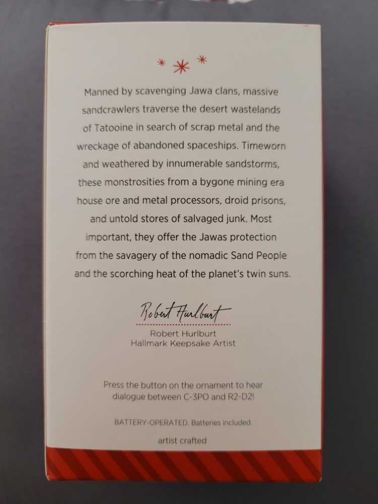 Sandcrawler - Star Wars-A New Hope (Sci-Fi) ornament collectible [Barcode 795902432270] - Main Image 4