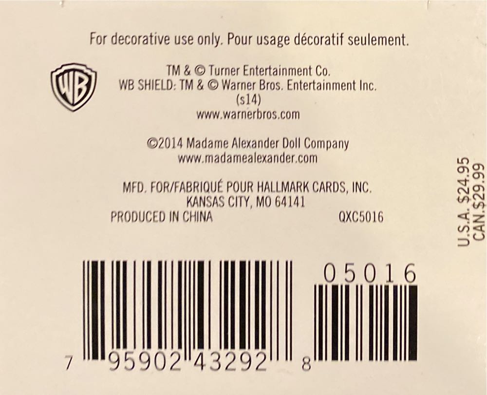 Madame Alexander Dorothy In The Poppy Fields - Madame Alexander (Movies & TV) ornament collectible [Barcode 795902432928] - Main Image 3