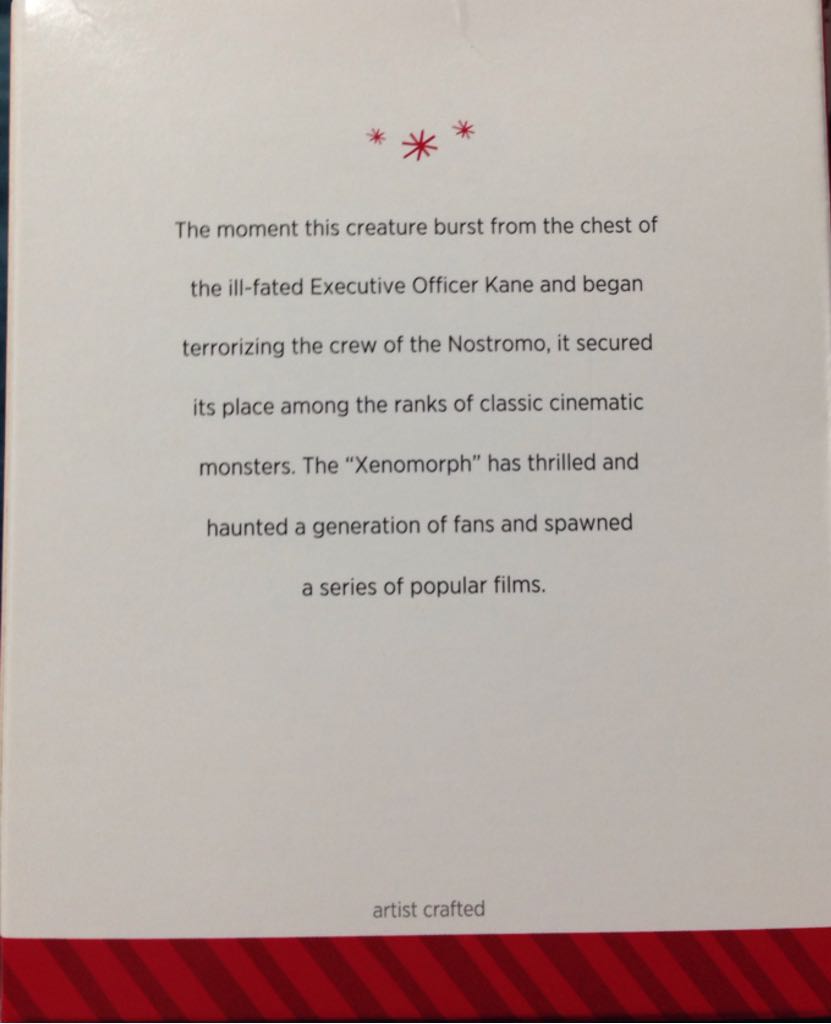 Alien 35th Anniversary - Keepsake (Alien) ornament collectible [Barcode 795902434144] - Main Image 2