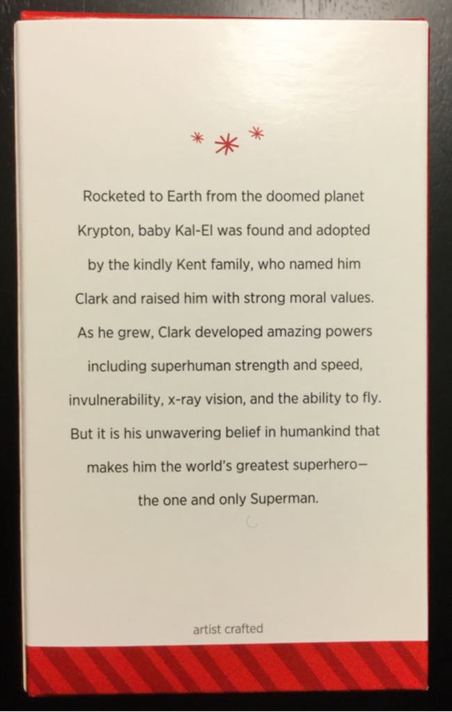 Defender Of Mankind - Superman (DC Superheroes) ornament collectible [Barcode 795902435127] - Main Image 2