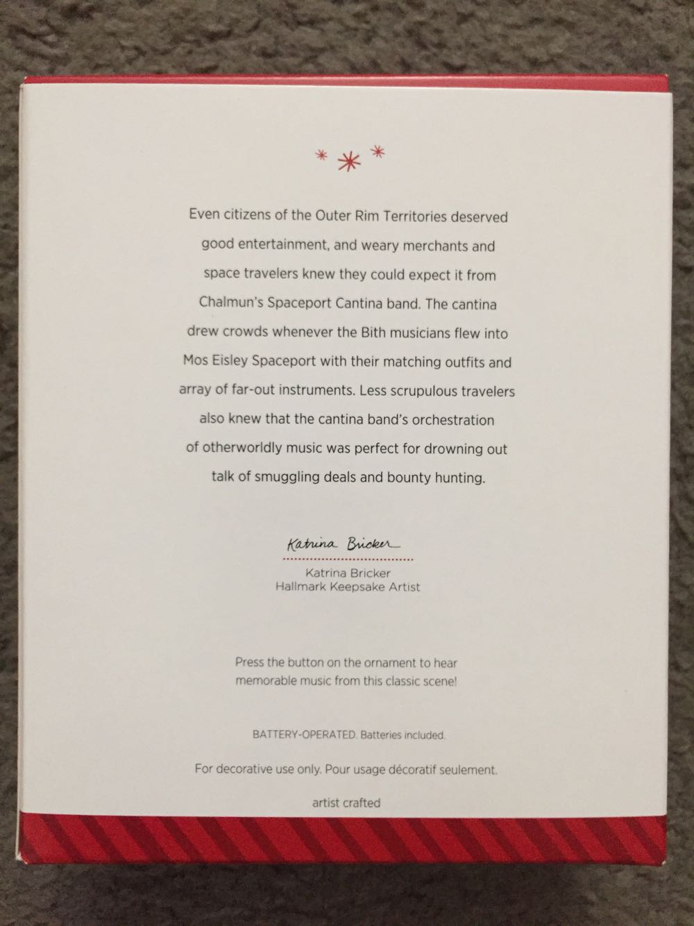 Cantina Band - Keepsake (Star Wars) ornament collectible [Barcode 795902435387] - Main Image 2