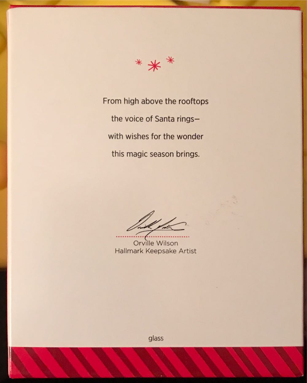 A Merry Christmas Eve - Santa (Santas) ornament collectible [Barcode 795902437305] - Main Image 2