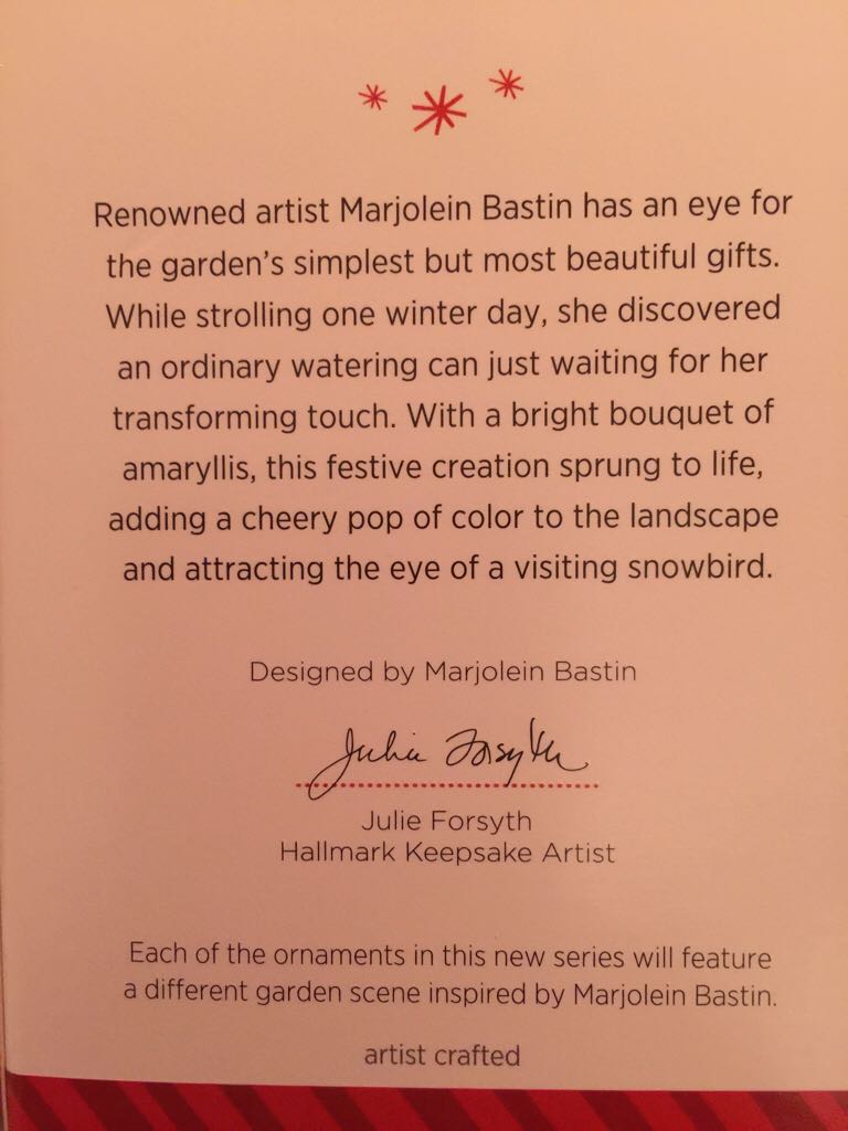 01 - Simple Gifts - Marjolein’s Garden (Nature’s Sketchbook) ornament collectible [Barcode 795902444273] - Main Image 2