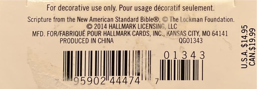 Anchored In Faith  (Faith) ornament collectible [Barcode 795902444747] - Main Image 3