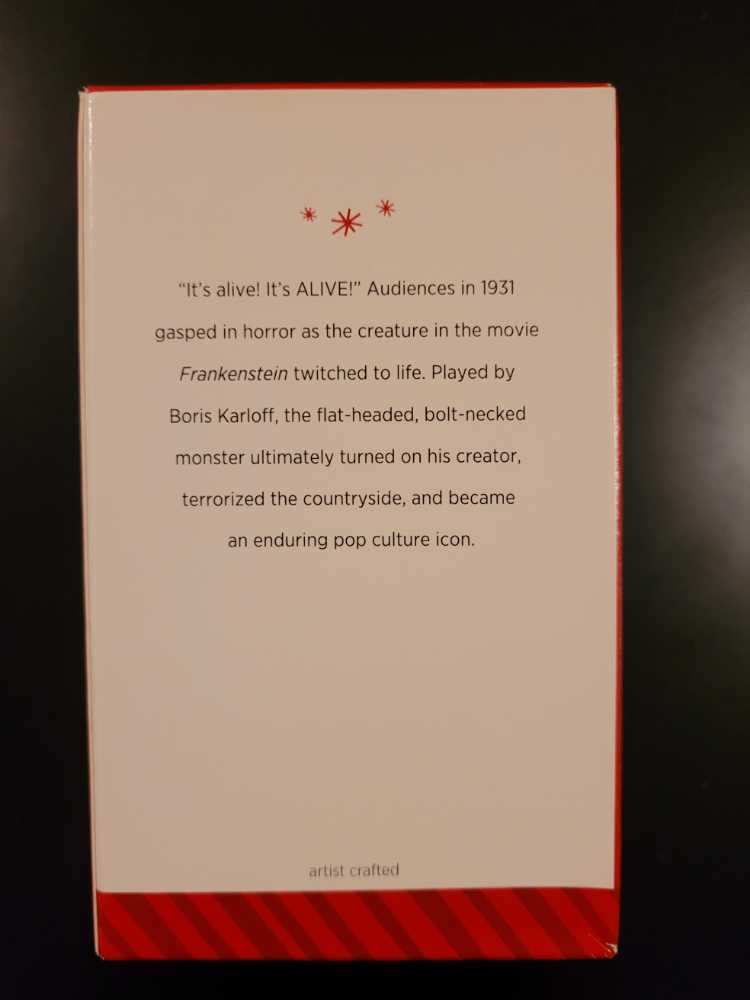 Frankenstein’s Monster - Universal Studios Monsters (Universal Monsters) ornament collectible [Barcode 795902444754] - Main Image 2