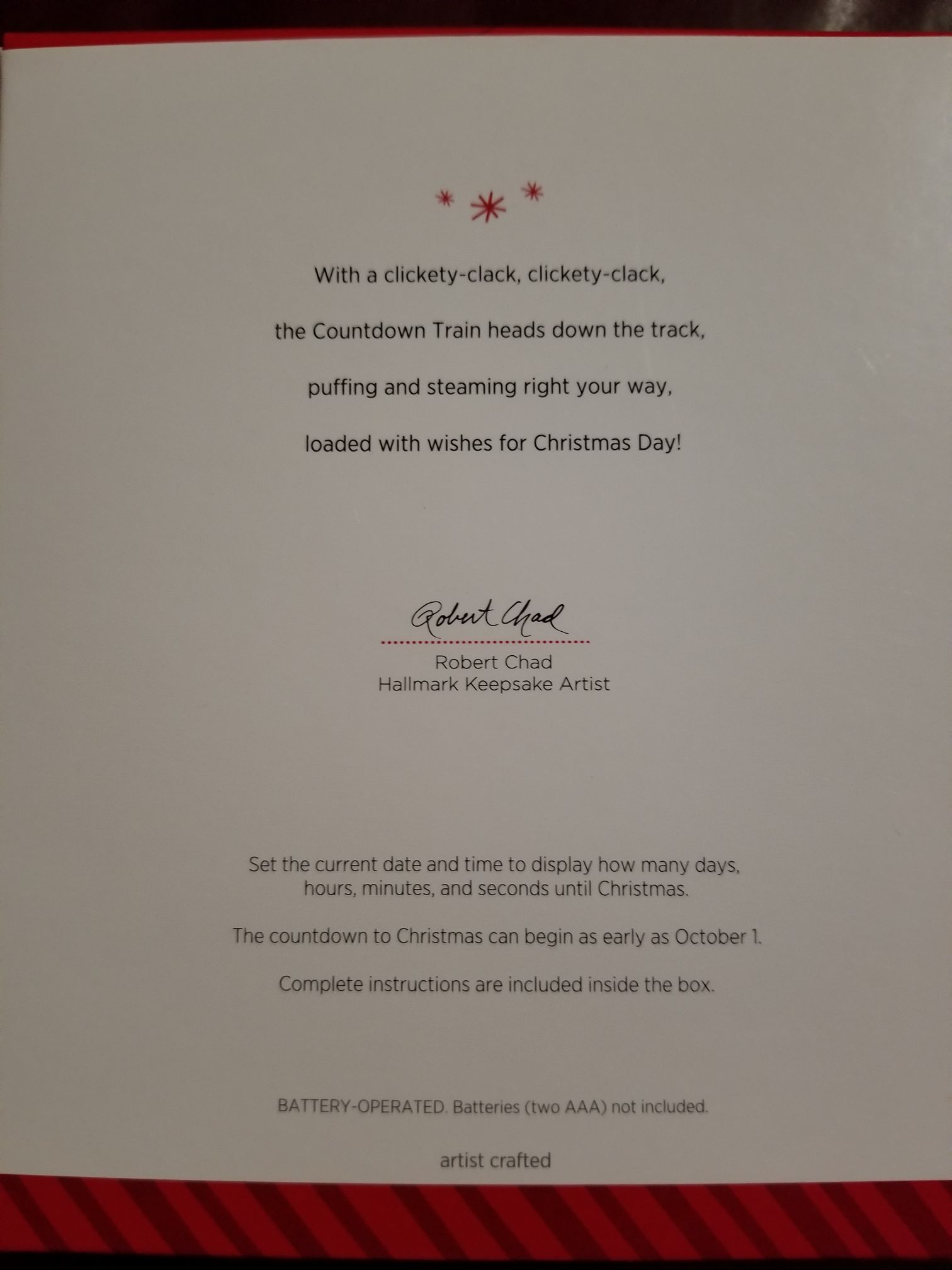 Christmas Countdown!  (Random) ornament collectible [Barcode 795902444761] - Main Image 2