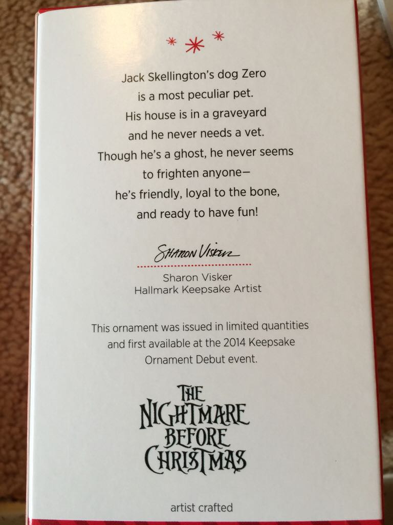 Nightmare Before Christmas 2014 Jack’s Peculiar Pet - The Nightmare Before Christmas (The Nightmare Before Christmas) ornament collectible [Barcode 795902457044] - Main Image 2