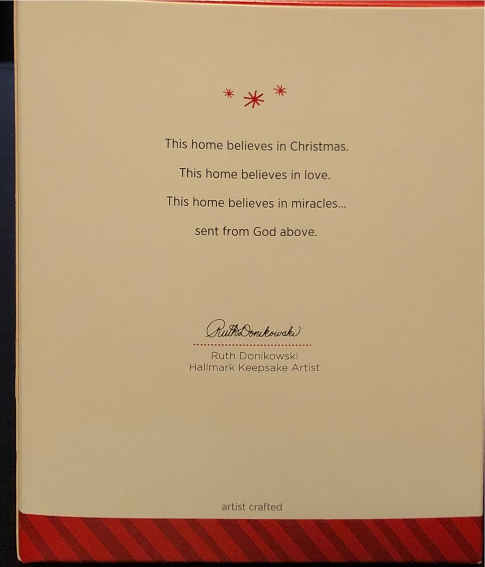 This Home Believes  (Belief) ornament collectible [Barcode 795902457907] - Main Image 2