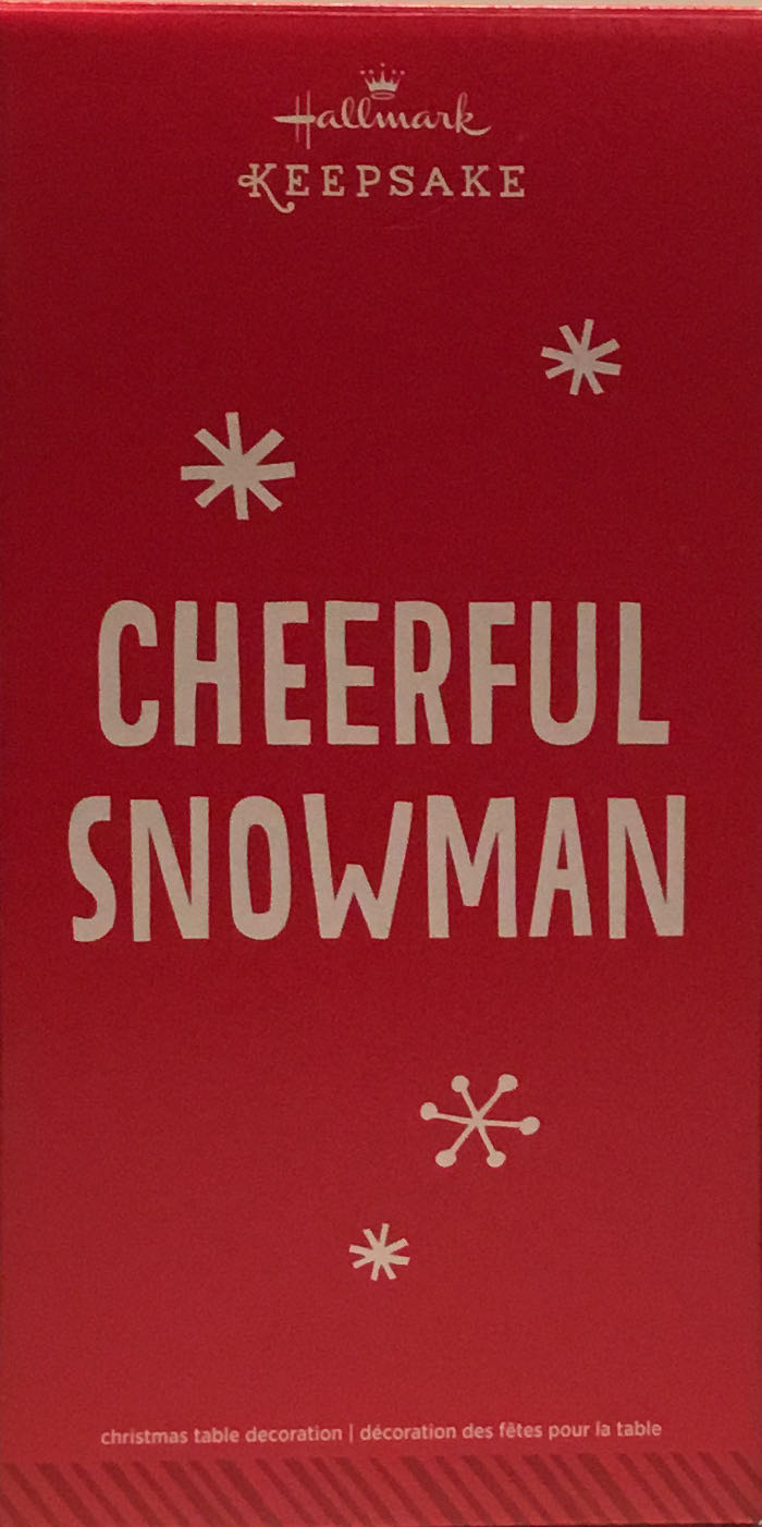 Cheerful Snowman   (Tabletop Snowman) ornament collectible [Barcode 795902457938] - Main Image 3