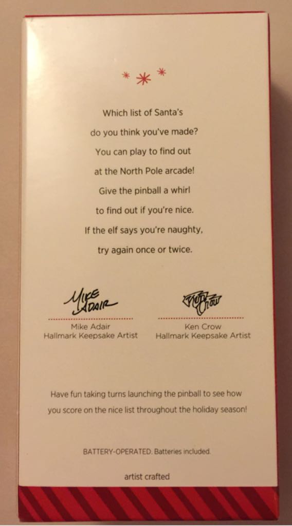 Naughty Or Nice? - Magic (Magic-light & sound) ornament collectible [Barcode 795902462543] - Main Image 2