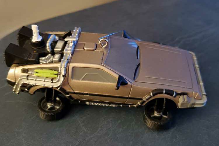 Flying Time Machine - Back to the Future (Movies) ornament collectible [Barcode 795902462901] - Main Image 3